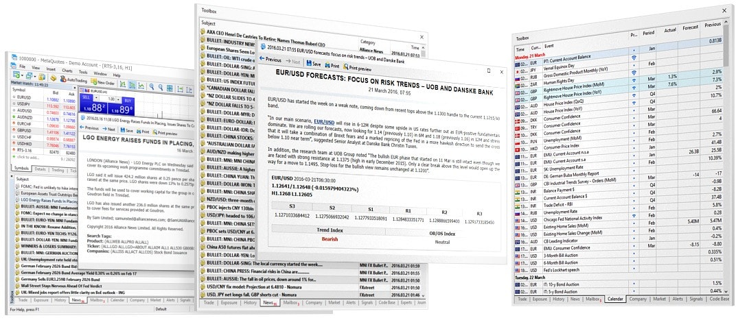 Fundamental analysis in MetaTrader 5 allows you to assess the impact of various economic and industrial indicators on Forex and stock market instruments